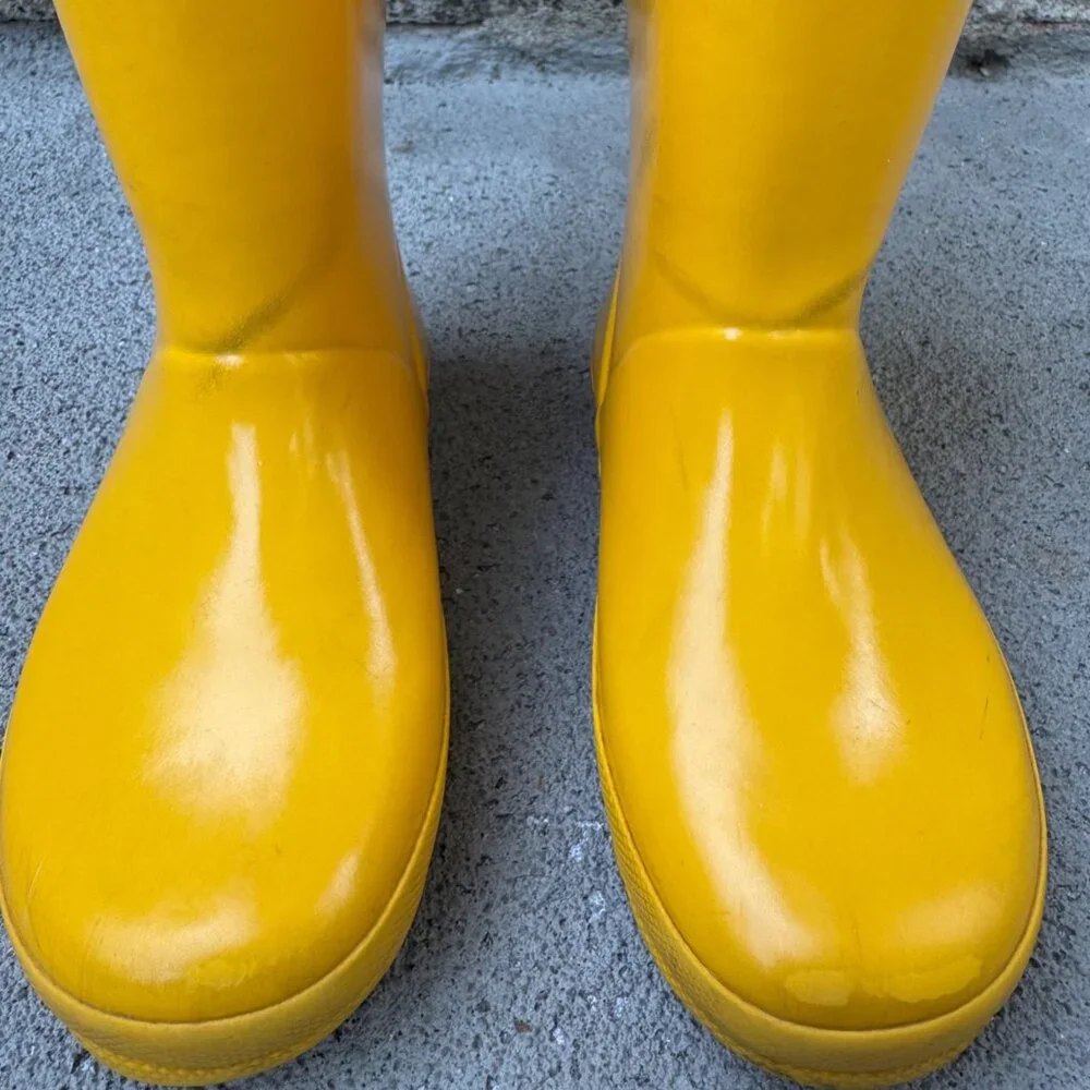 HUNTER Yellow Rain Boots Kids 12 US 29 EU First Classic Waterproof Gum Boot - Picture 4 of 11